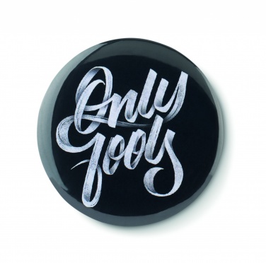 Logo trade promotional giveaways image of: Mirror button metal